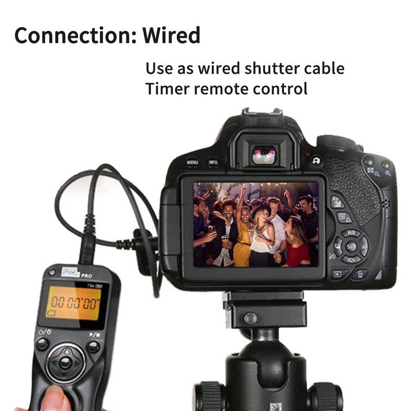 Pixel Wireless Shutter Release Compatible for Nikon, PIXEL 2.4G Remote Shutter Release Cable Wireless Timer Remote Control DC0/DC2 Compatible for Nikon D850 D750 D610 D5300 D3300 D7500 D1 D2 D3 - Image 5